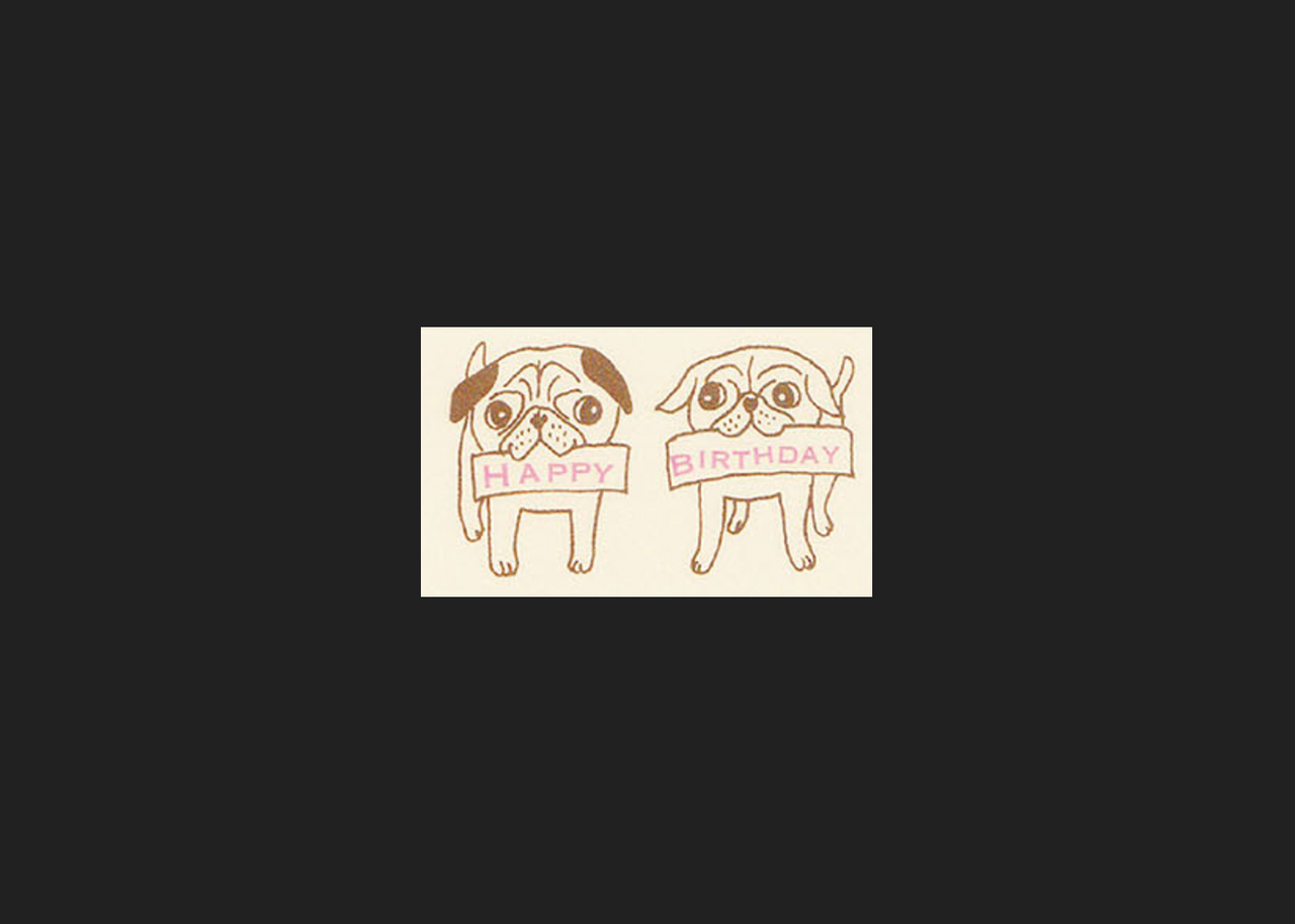 Birthday Pugs