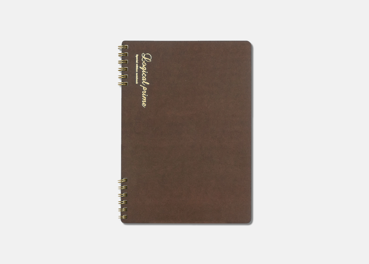 Logical Prime W Ring Notebook A5 | Brown