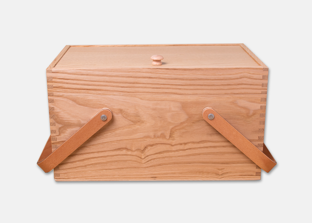 Chestnut Wooden Sewing Box