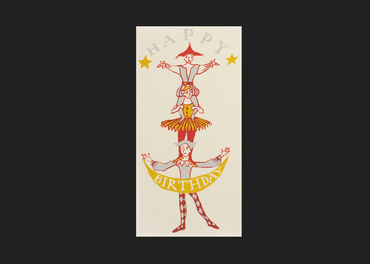 Long Card | Happy Birthday Human Tower