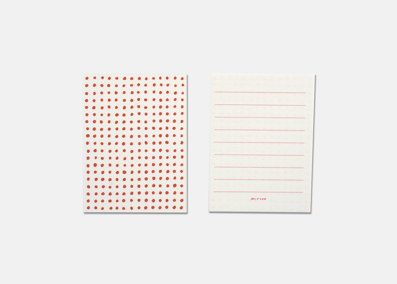Letterpress Card Set of 20 | Red Dot