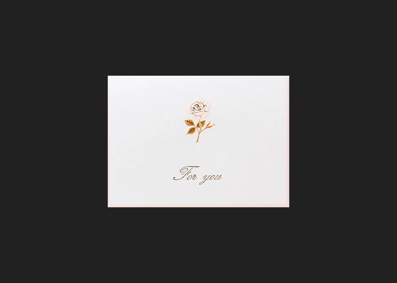 Rose For You Card