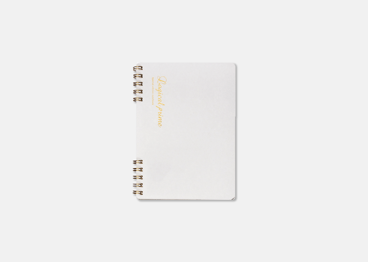 Logical Prime W Ring Notebook A6 | White