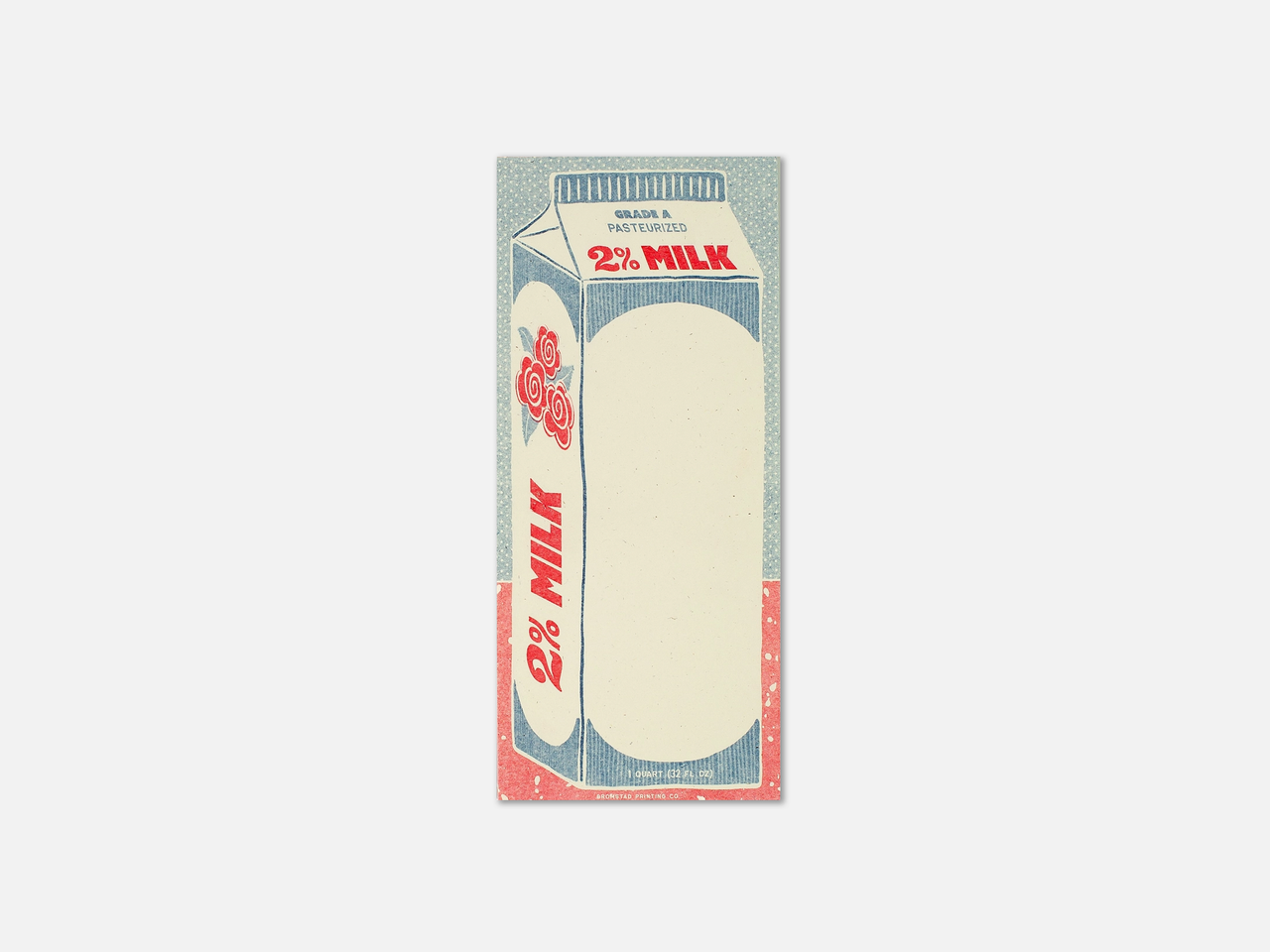 Risograph Notepad | 2% Milk
