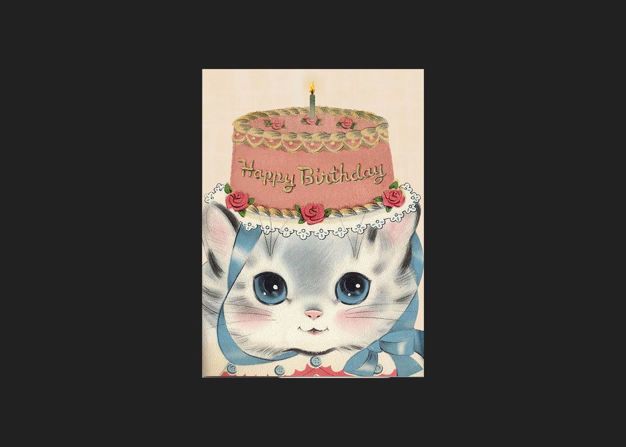 Birthday Hat Kitty