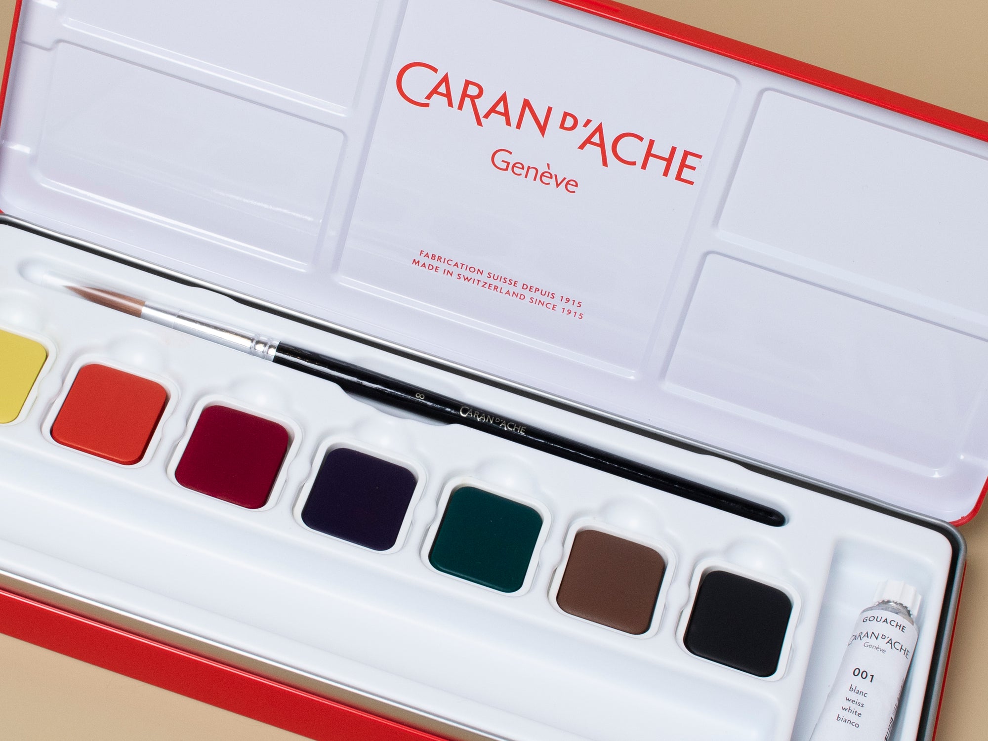 Caran D'ache 8 Color Gouache Palette