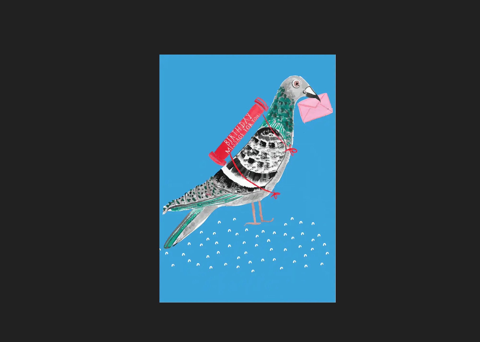 Pigeon with A Balloon