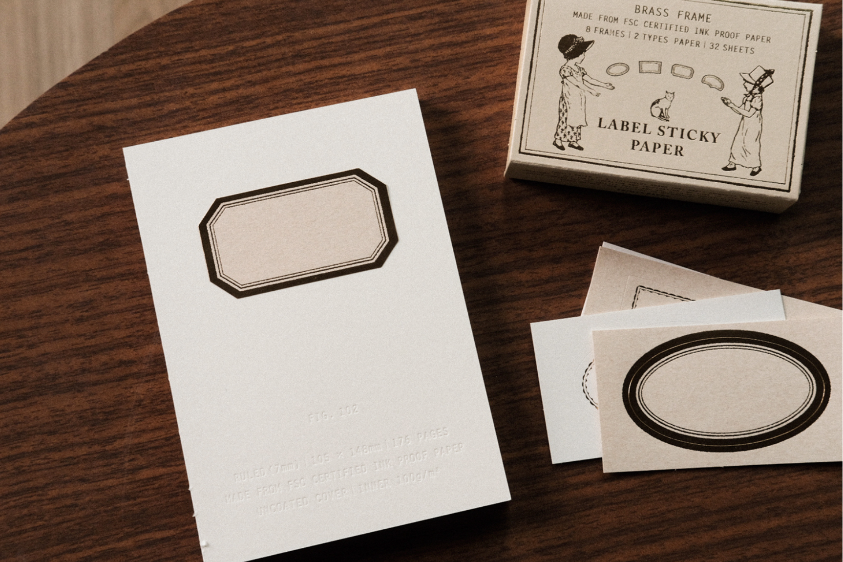 Label Sticker Paper | Brass Frame