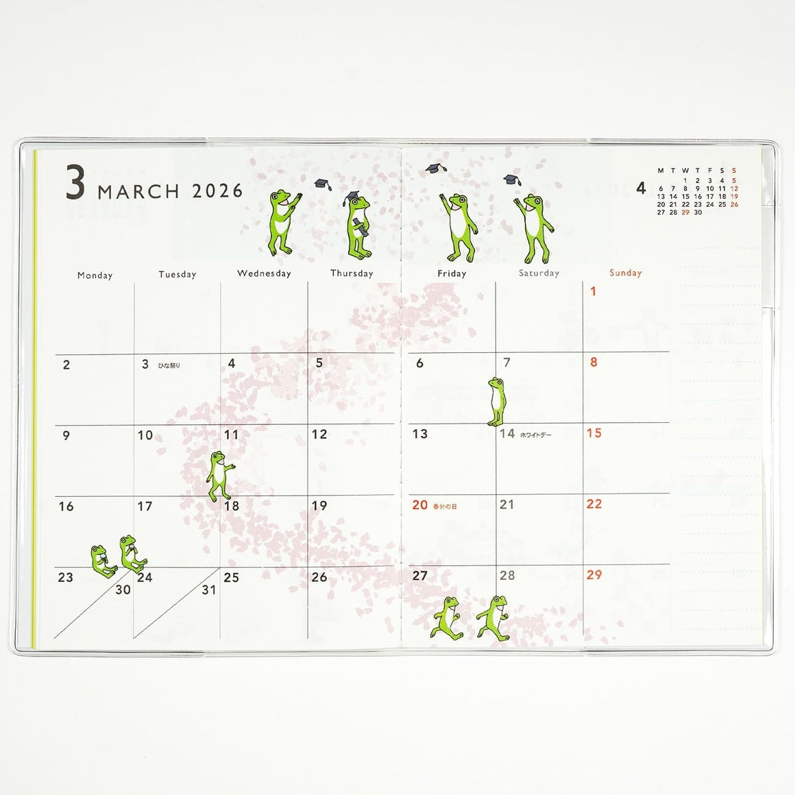 2026 Frog Time Schedule Planner | A6