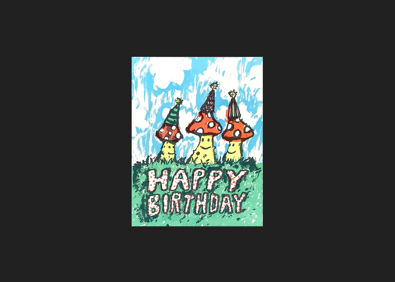 Birthday Mushrooms