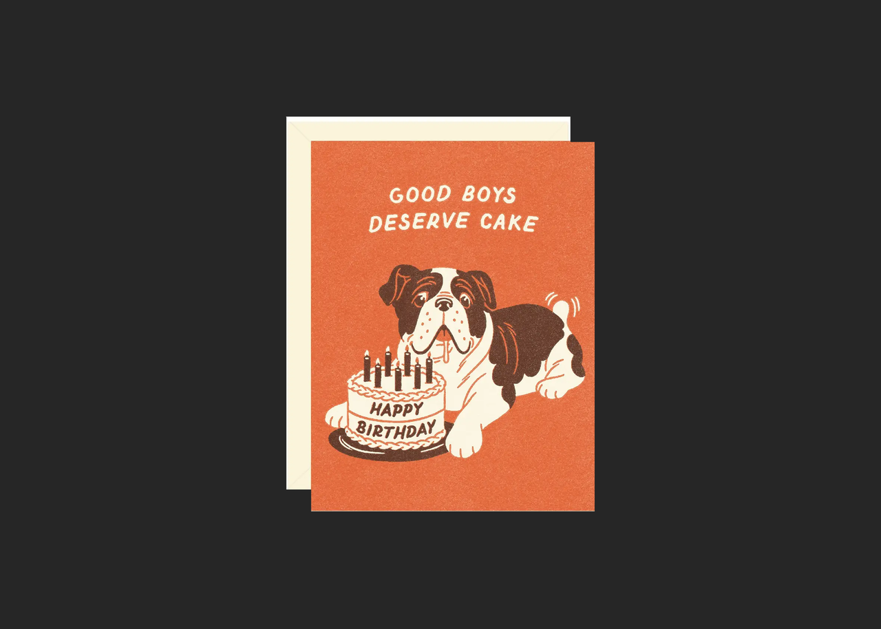 Bulldog and Cake