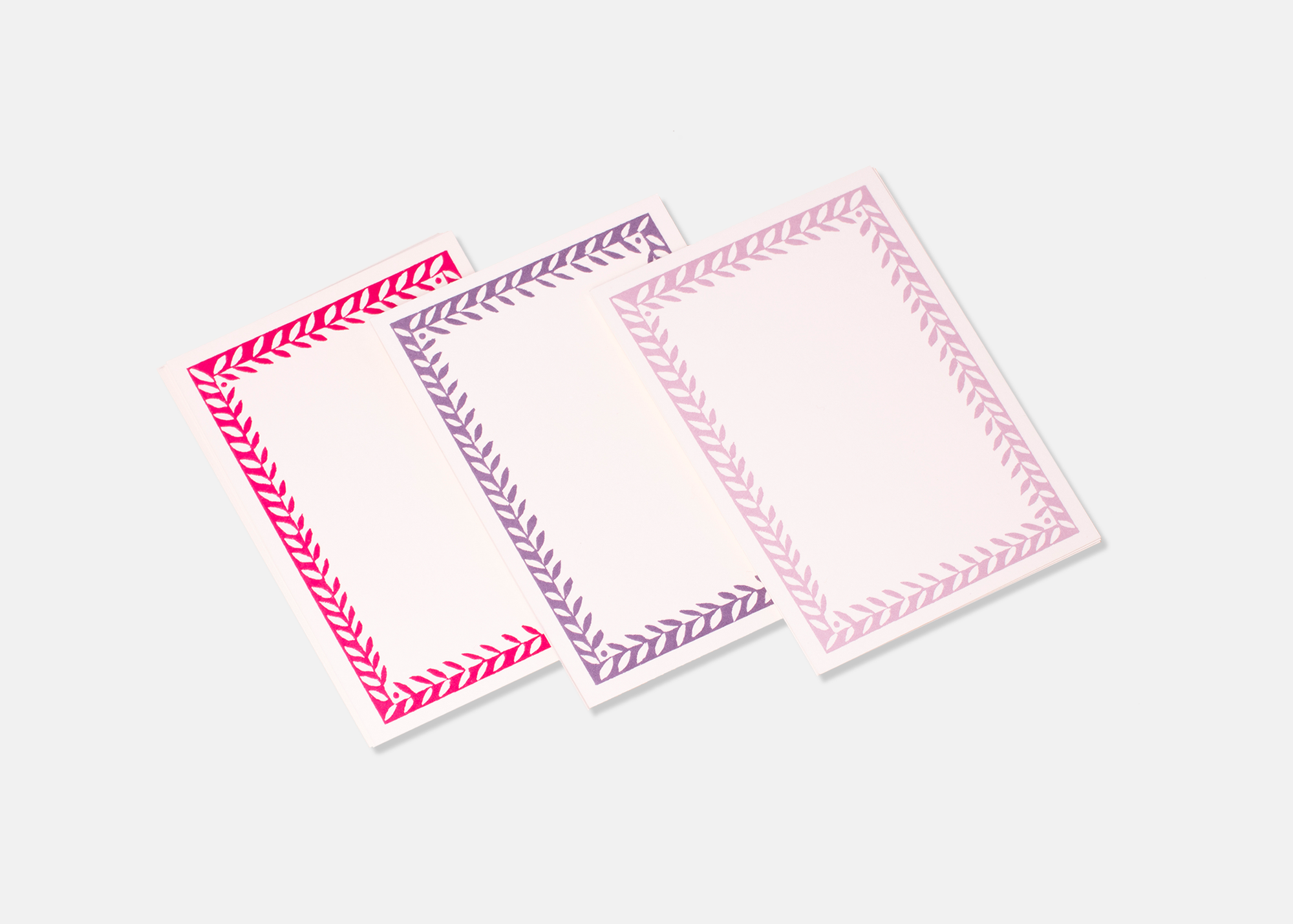 Postcards with Patterned Border