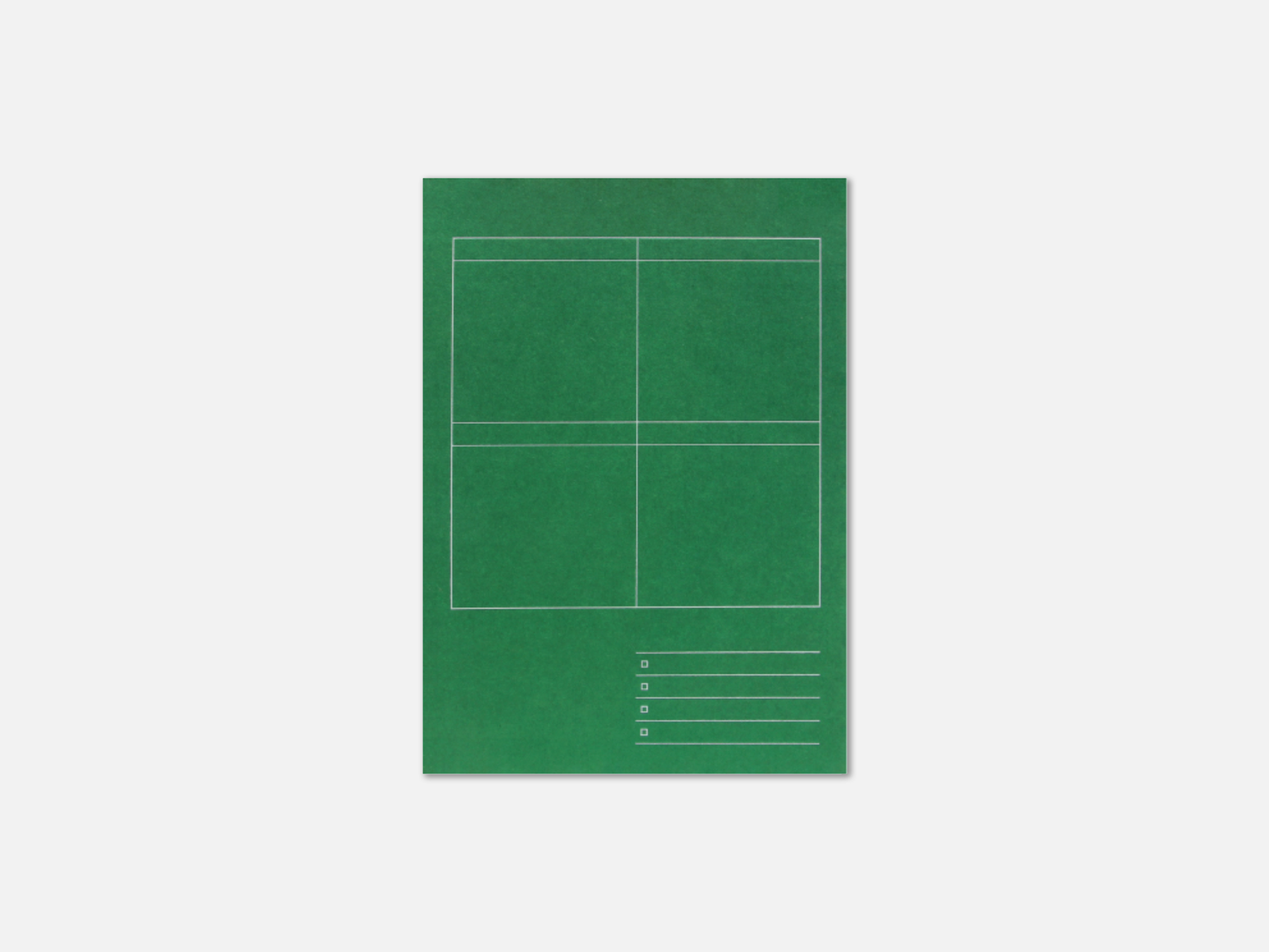 Eight Steps Notebook | Green