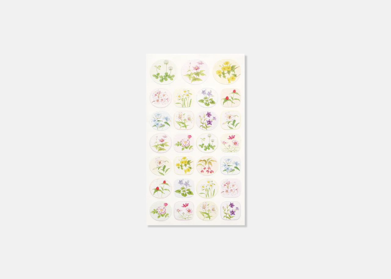 Blooming Flowers Seal Stickers