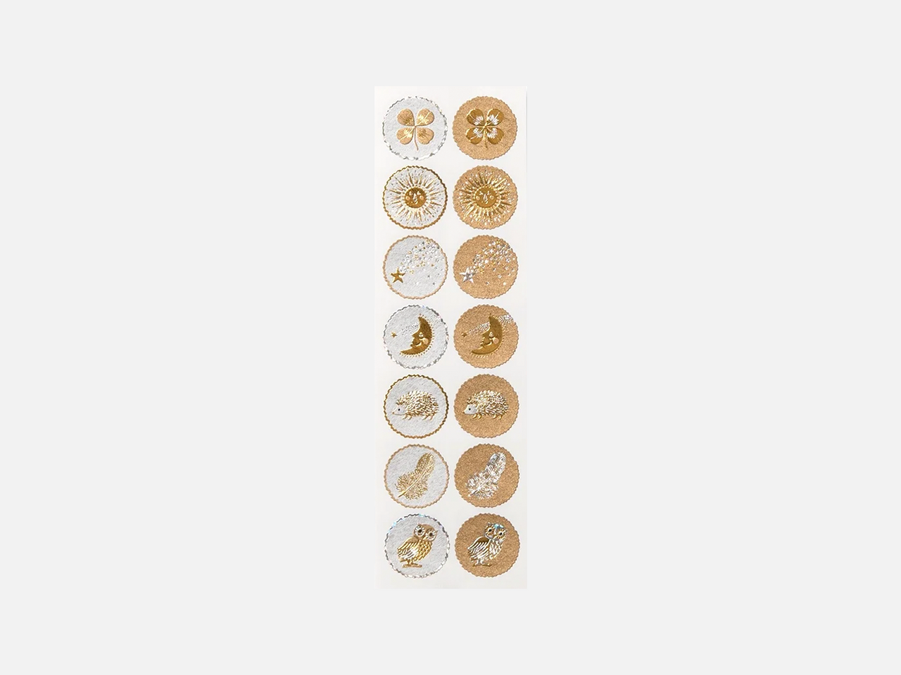 Good Luck Gold Stickers