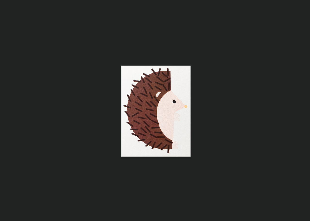 Hedgehog Mini Card