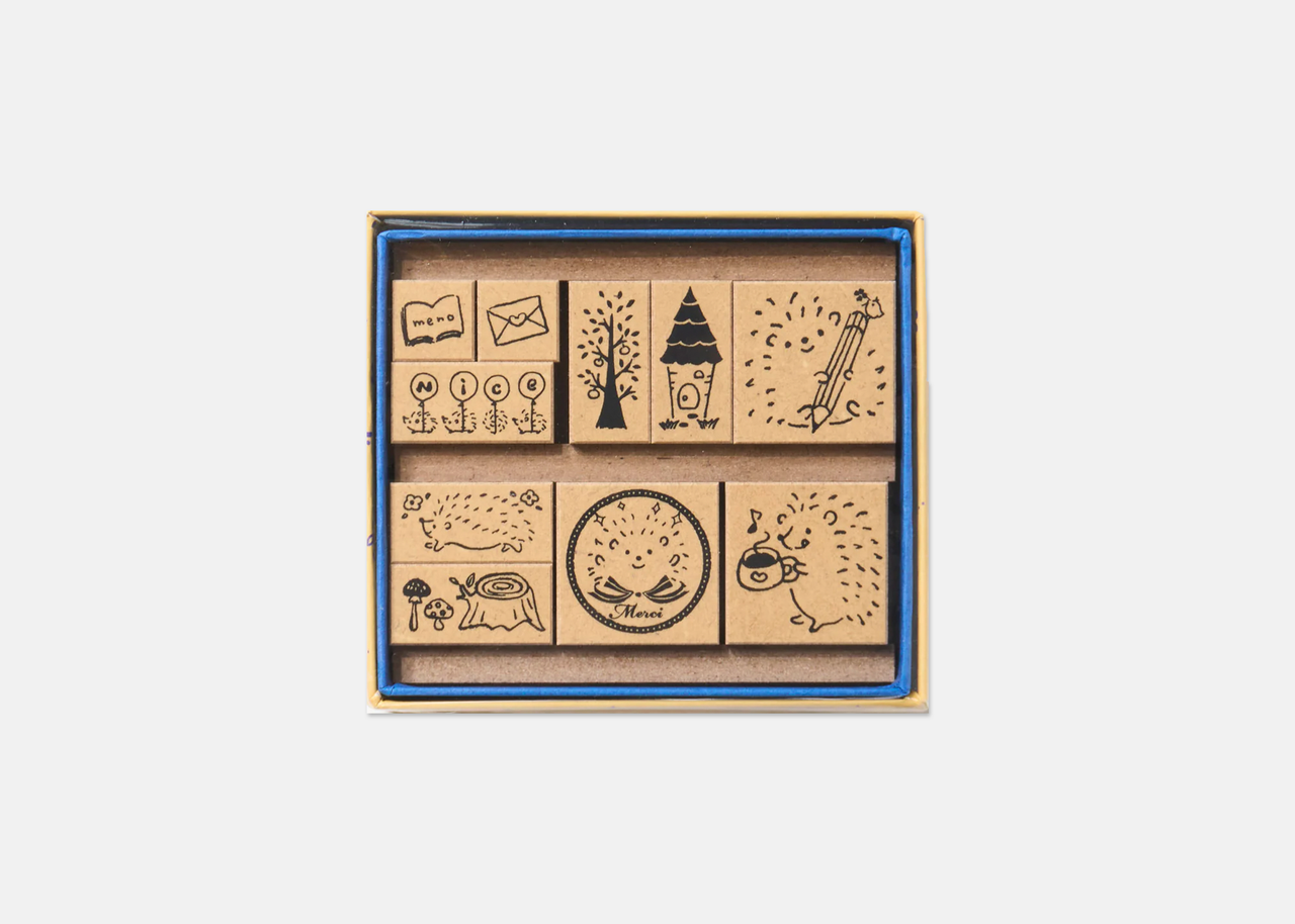 Stamp Set Box | Hedgehogs