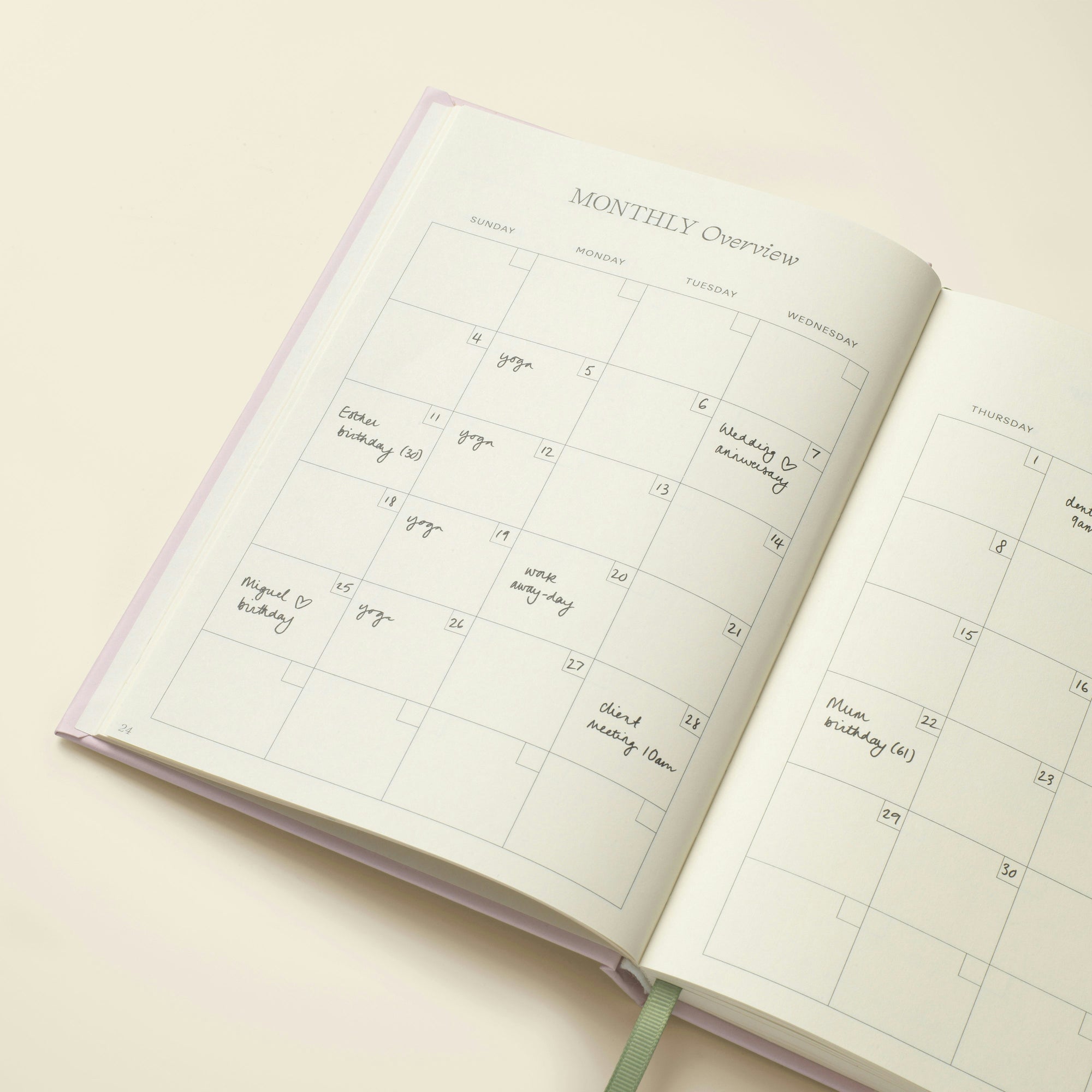 Mid-Year Undated Daily Planner