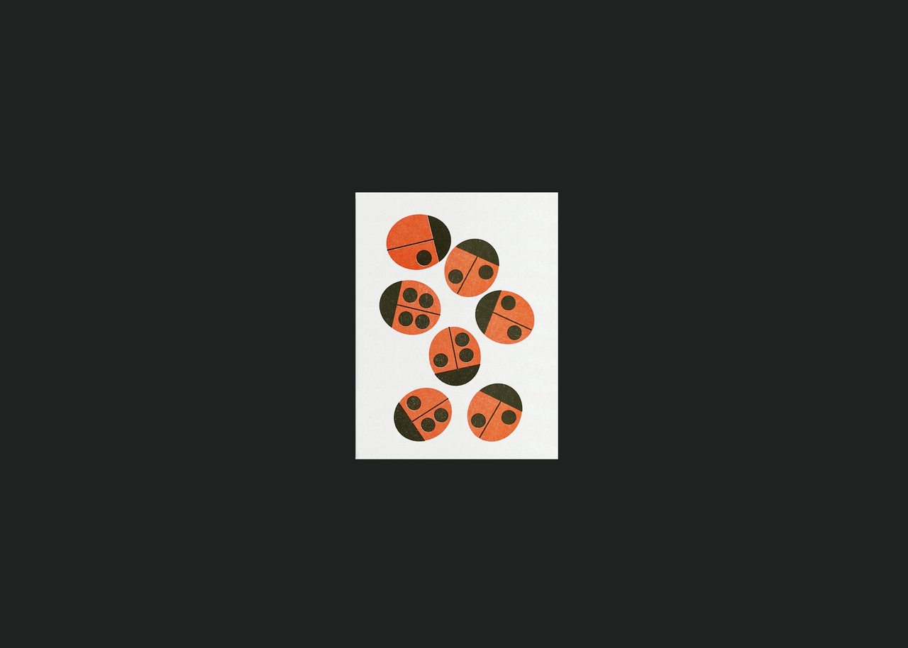 Ladybirds Mini Card