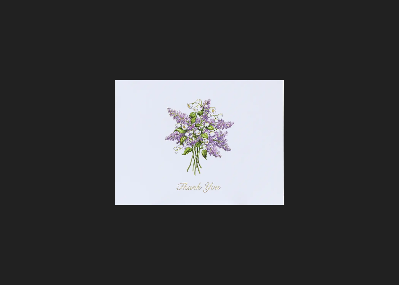 Lavender and Lillies Thank You