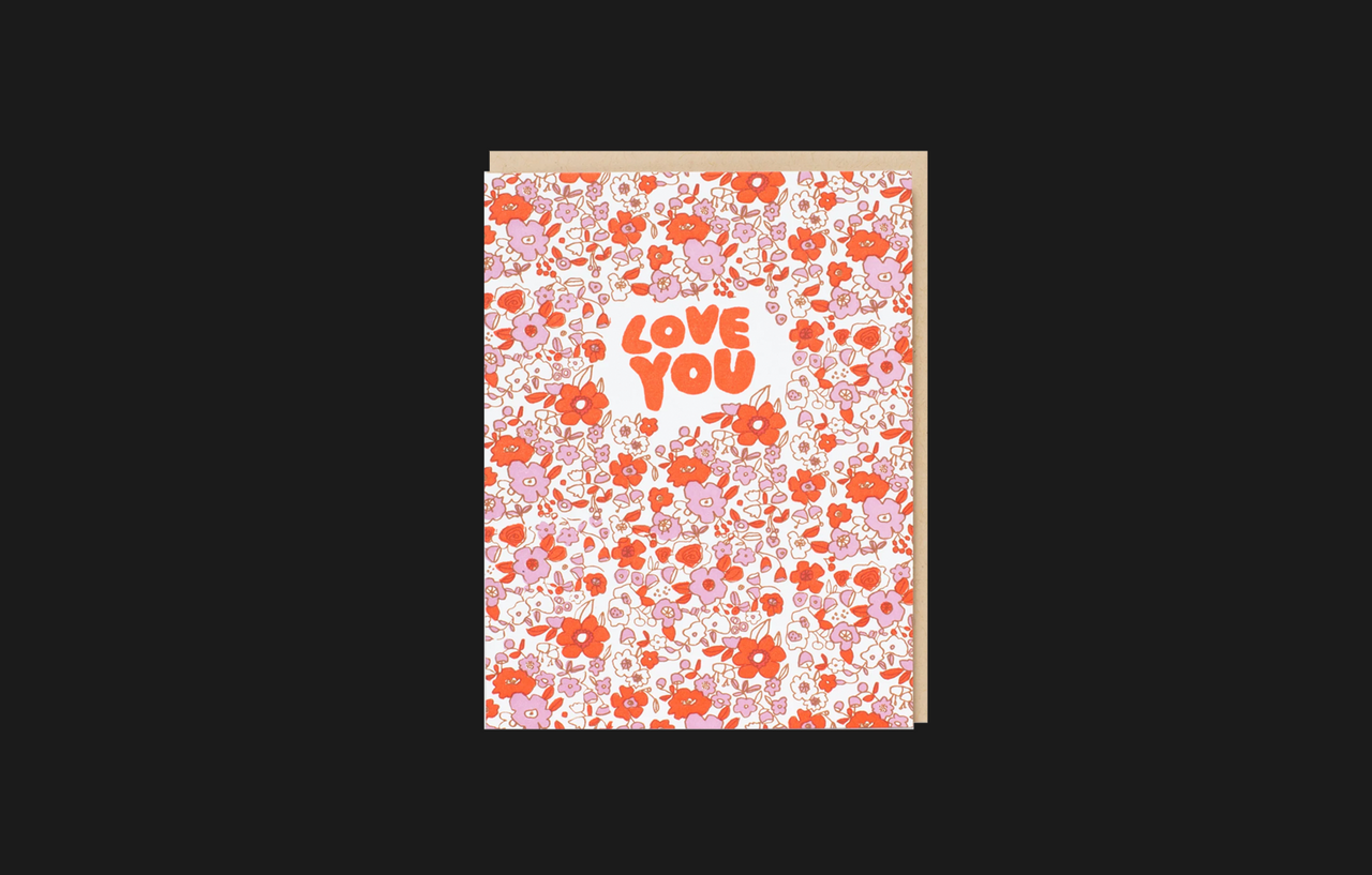 Calico Love You Flowers