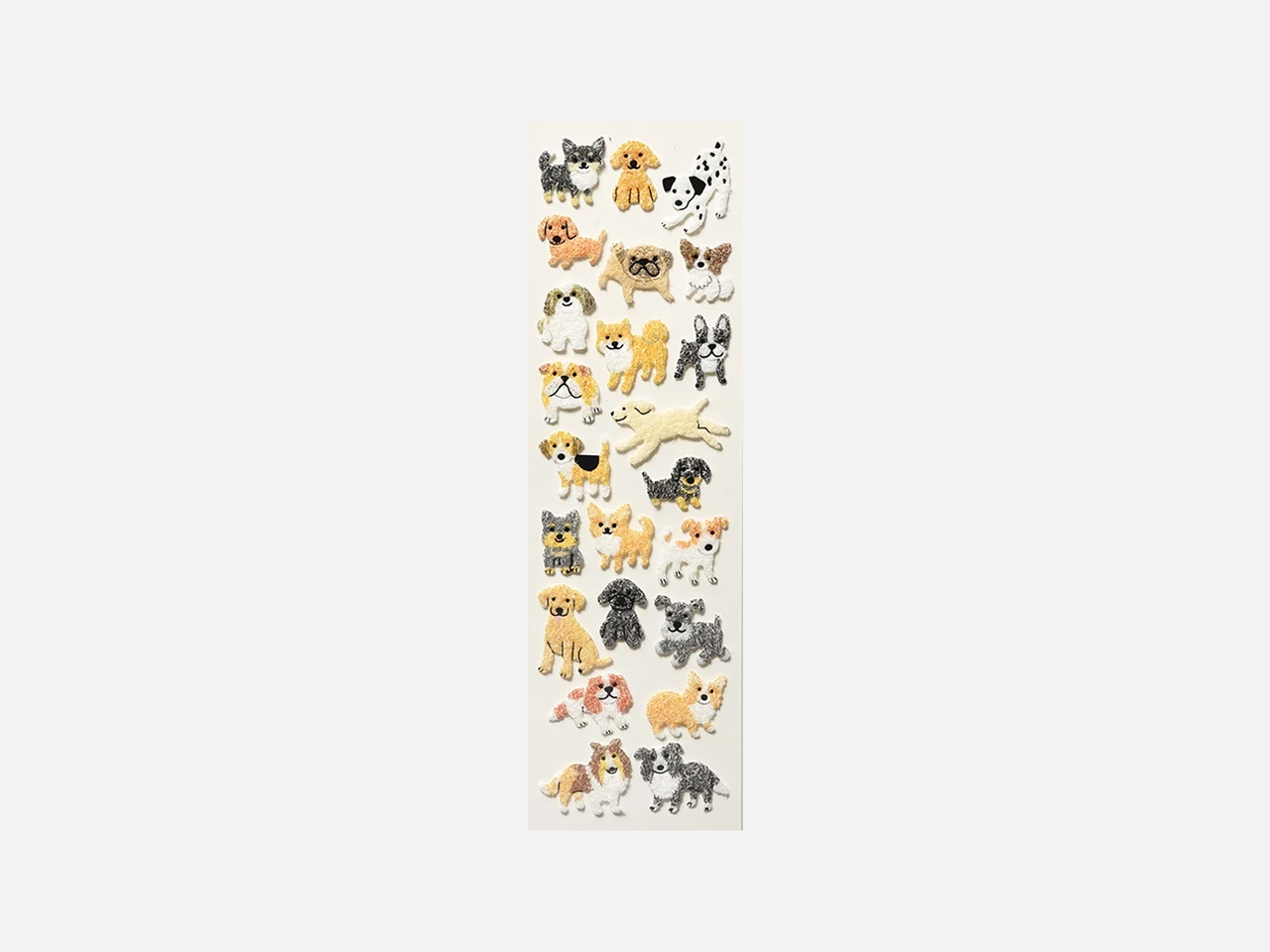 Mini Dog Brushed Stickers