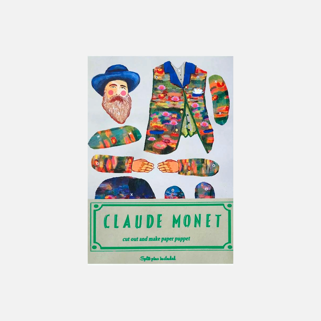 Claude Monet DIY Puppet