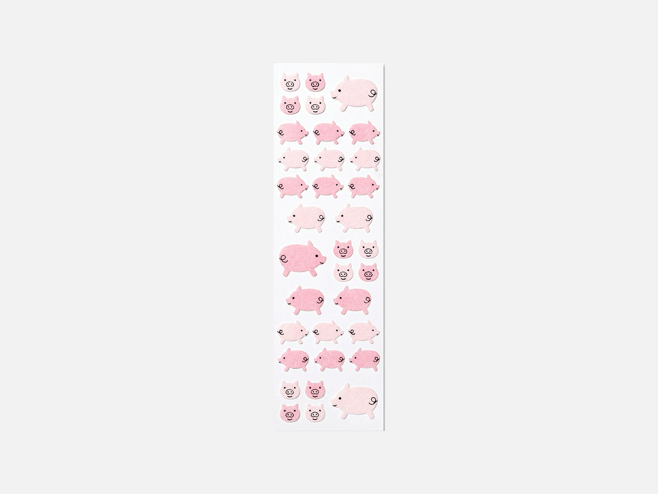 Brushed Pig Stickers