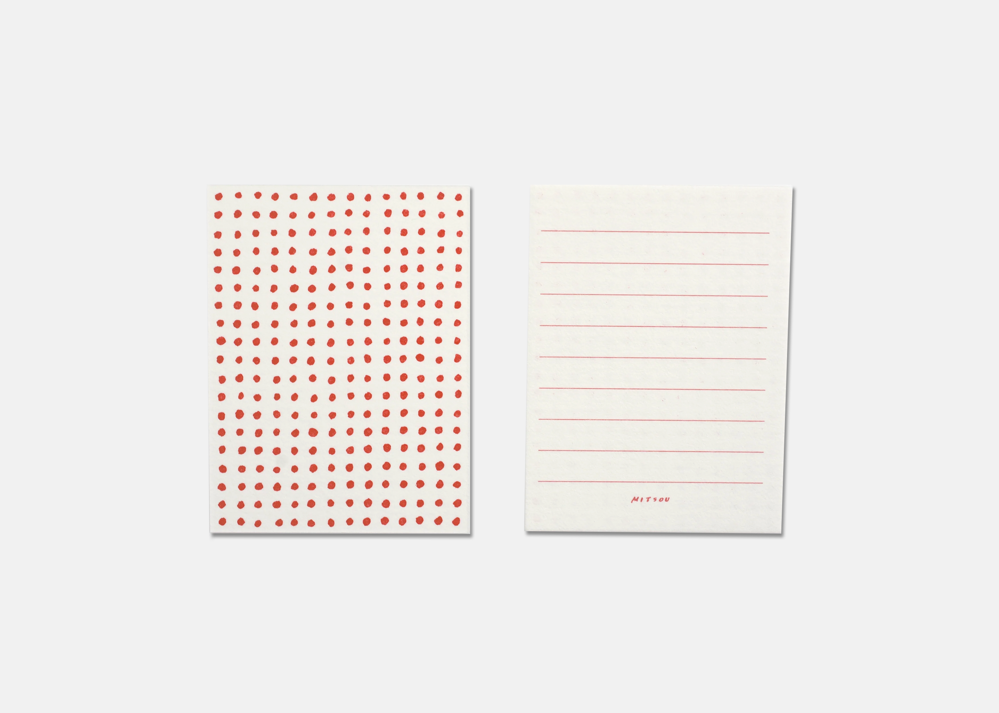 Letterpress Card Set of 20 | Red Dot