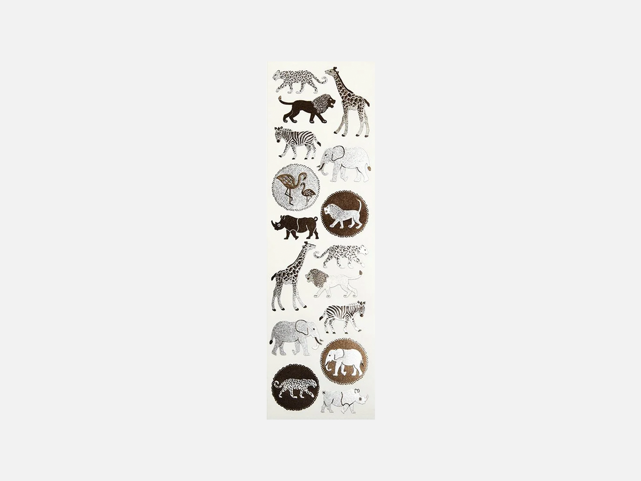 Silver Animal Stickers