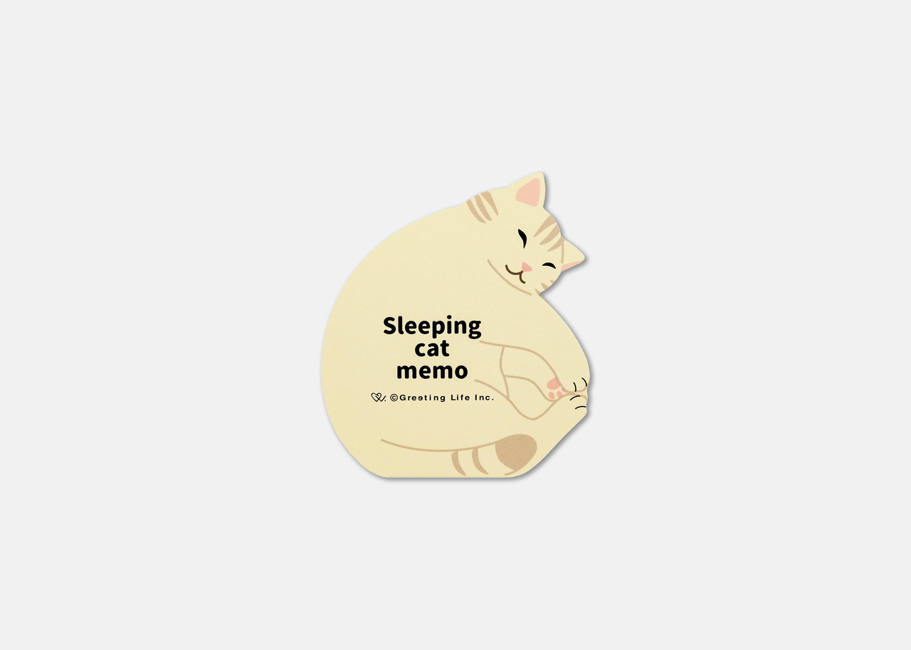Sleeping Cat Memo Pad