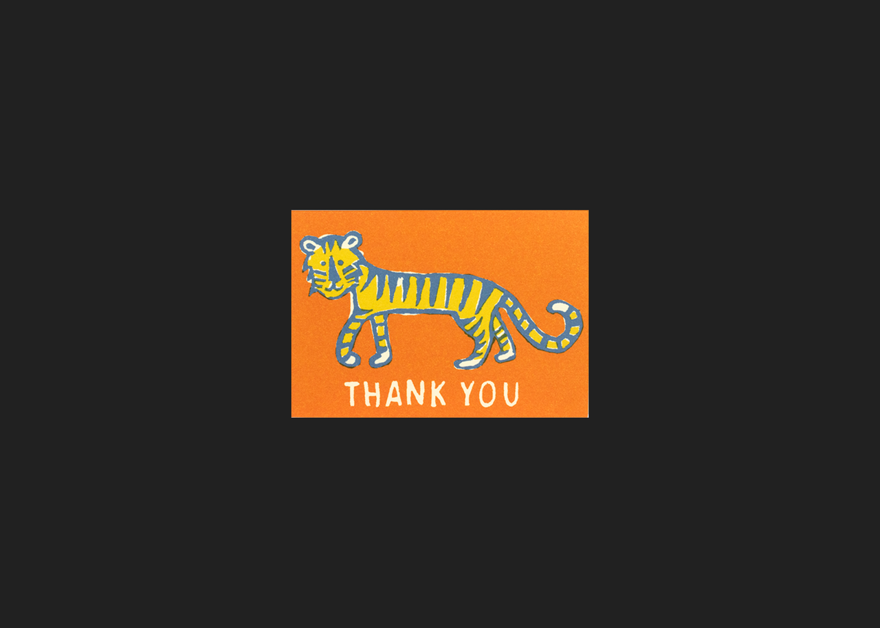 Small Card | Thank You Little Tiger