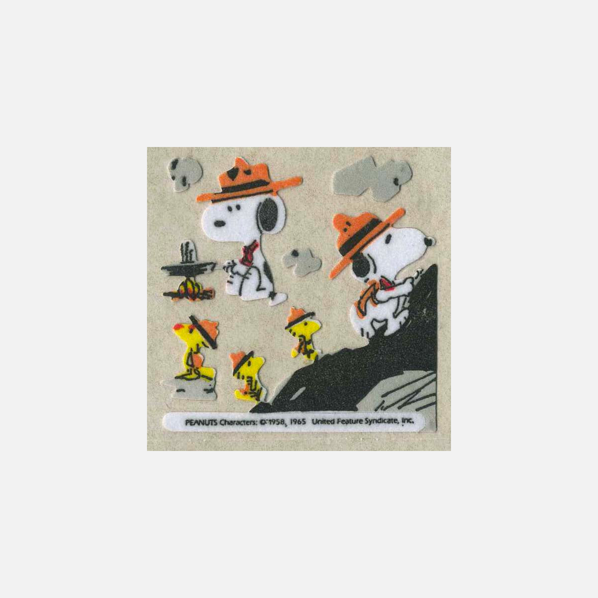 Snoopy and Woodstock Camping