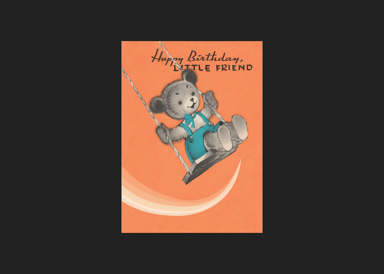 Teddy Bear on a Swing
