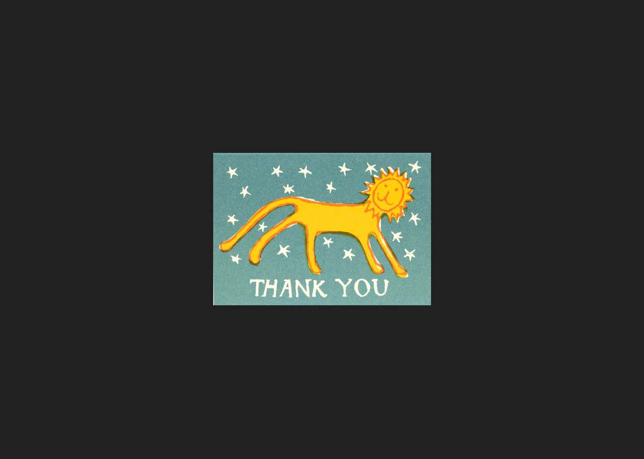 Small Card | Thank You Little Lion