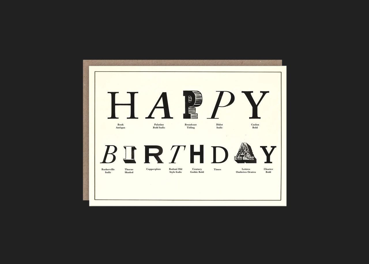 Typographic Birthday