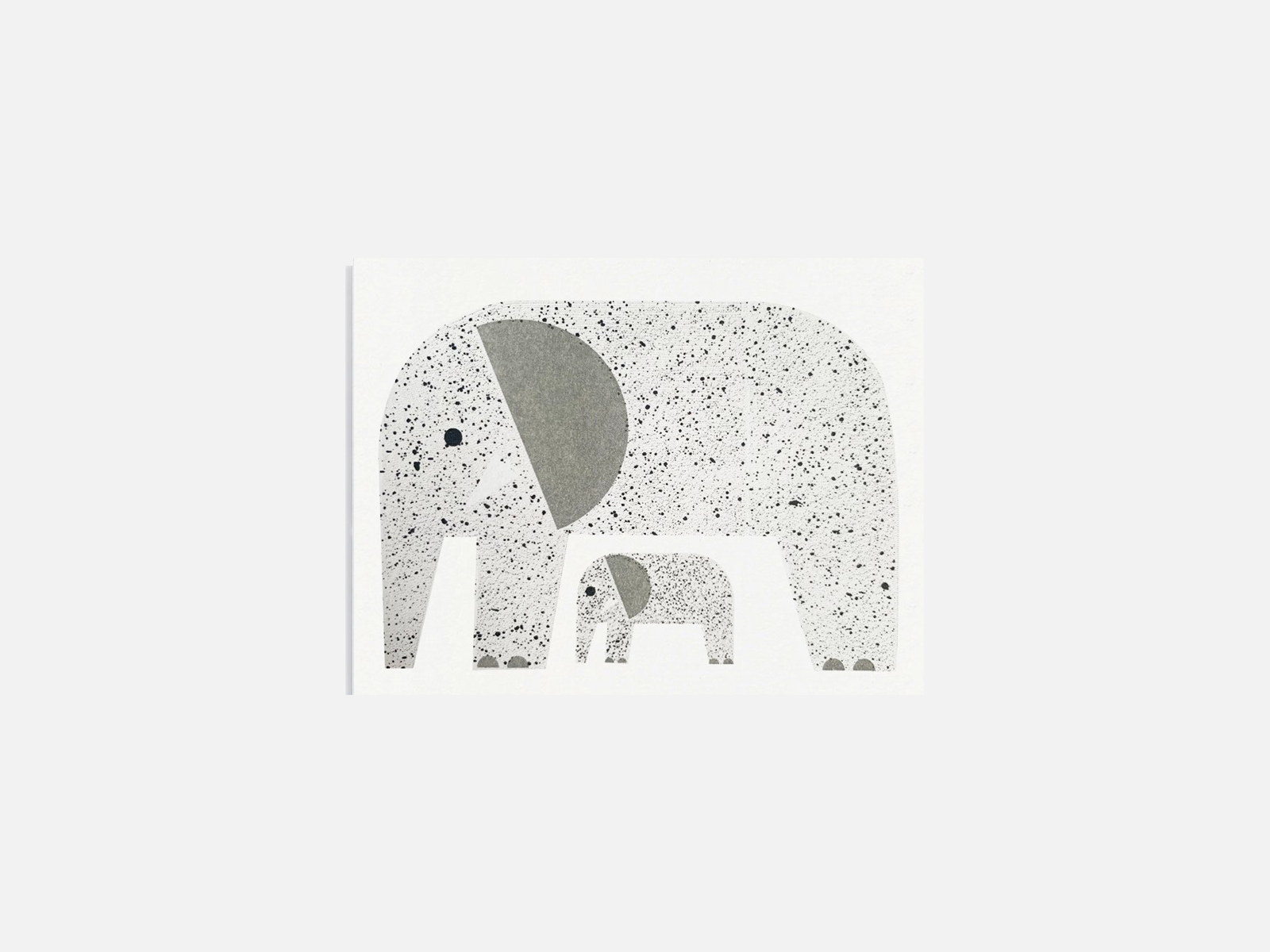 Elephants Mini Card